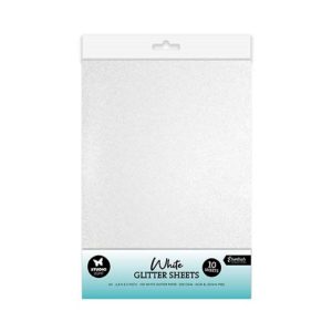 Glitter vellen wit