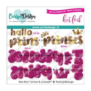 Hot foil prins prinses