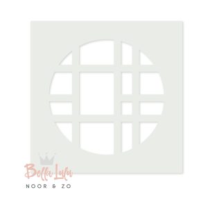 Mask stencil snailmail circle