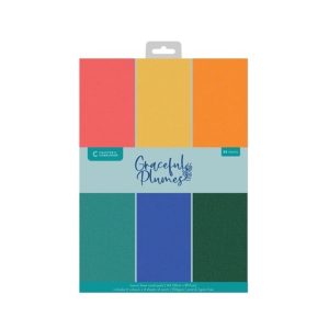 Cardstock graceful plumes