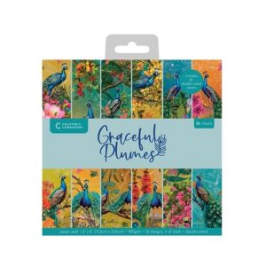 Designpapier graceful plumes