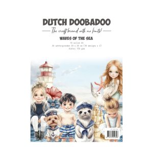 Collage papier waves of the sea