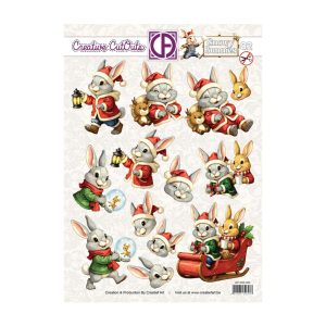 Collagevel snowy bunnies 2