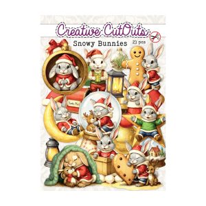 Stansplaatjes snowy bunnies