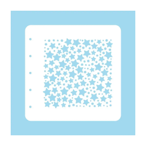 Stencil stars and dots