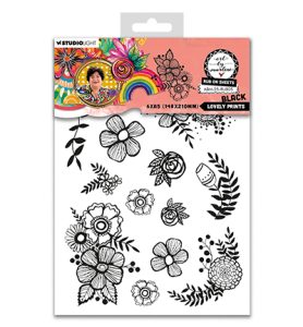 rub ons lovely prints zwart
