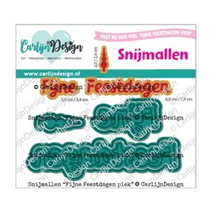 Stansmal fijne feestdagen piek