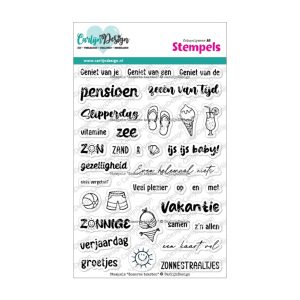 Stempel zomerse teksten
