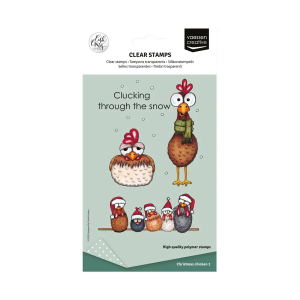 Stempel kerstkippen 1