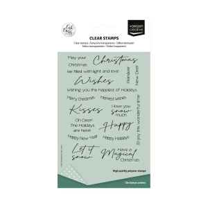 Stempel Engelse kerstteksten