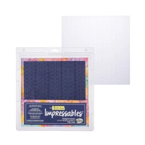 Gel press drukplaat impressables retro klimplant