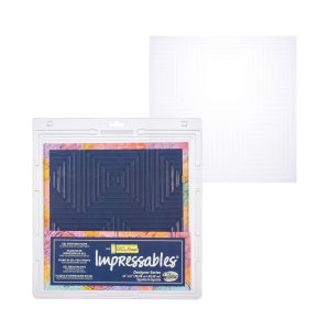 Gel press drukplaat impressables vierkant in vierkant