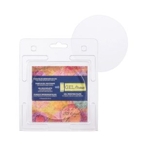 Gel press drukplaat cirkel 10,16 cm