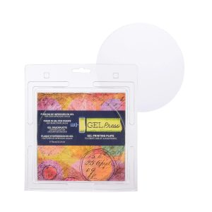 Gel press drukplaat cirkel 15,24cm