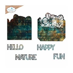 Stansmal pocket with flowers