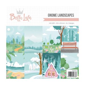 Designpapier gnome landscapes