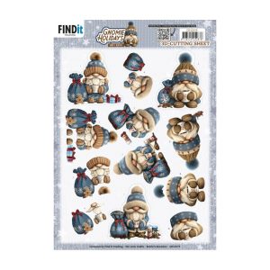 Knipvel gnomie holidays navy