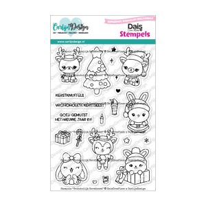 Stempel vrohoholijk kerstbeest