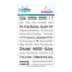 Stempel sugar skulls teksten