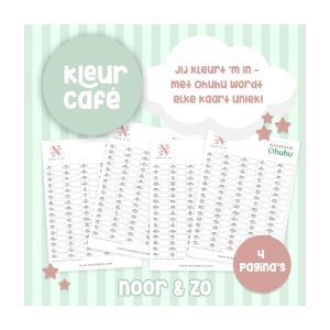 Ohuhu honolulu kleurenkaart geprint