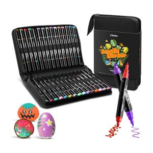 Acrylic marker dual tip set 30 in etui