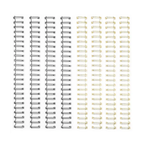 Bind Easy Metalen Bindruggen 16mm 2:1 Zwart & Goud 8st.