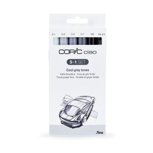Ciao Marker 5+1 gray tone colours set