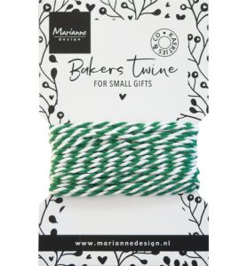 Bakers twine groen/wit