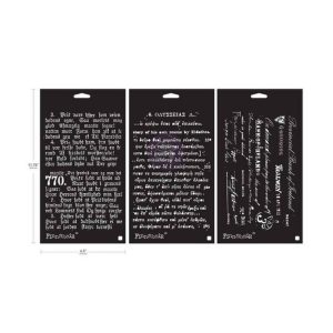 Stencil set old pages – limited edition