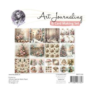 Fairybells collagepapier pink winter