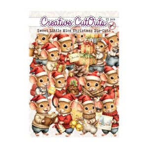 Stansplaatjes sweet little mice christmas