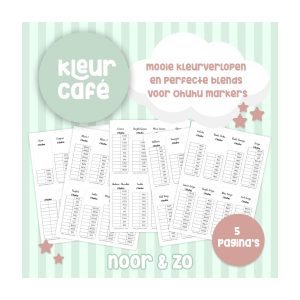 Ohuhu honolulu kleurenkaart geprint kleurverlopen