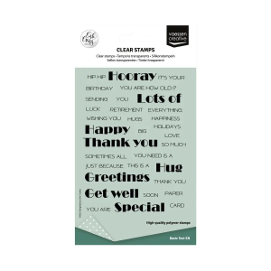 Stempel engelse teksten