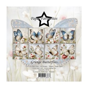 Designpapier grunge Butterflies