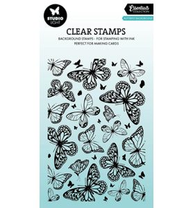 Stempel vlinder background