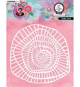 Stencil funky spiral
