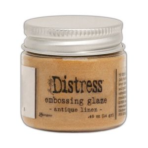 Distress embossing glaze antique linen