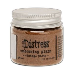 Distress embossing glaze vintage photo