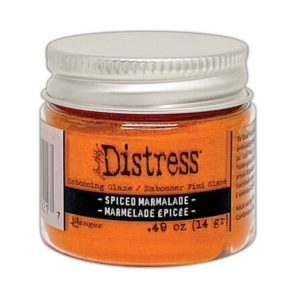 Distress embossing glaze spiced marmelade