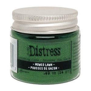 Distress embossing glaze mowed lawn